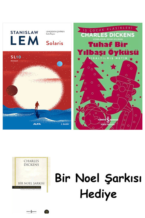 İş Bankası Kültür Yayınları Solaris (Sl10) + Tuhaf Bir Yılbaşı Öyküsü + Bir Noel Şarkısı