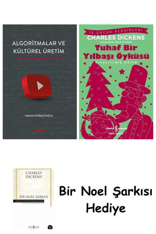 İş Bankası Kültür Yayınları Algoritmalar Ve Kültürel Üretim + Tuhaf Bir Yılbaşı Öyküsü + Bir Noel Şarkısı