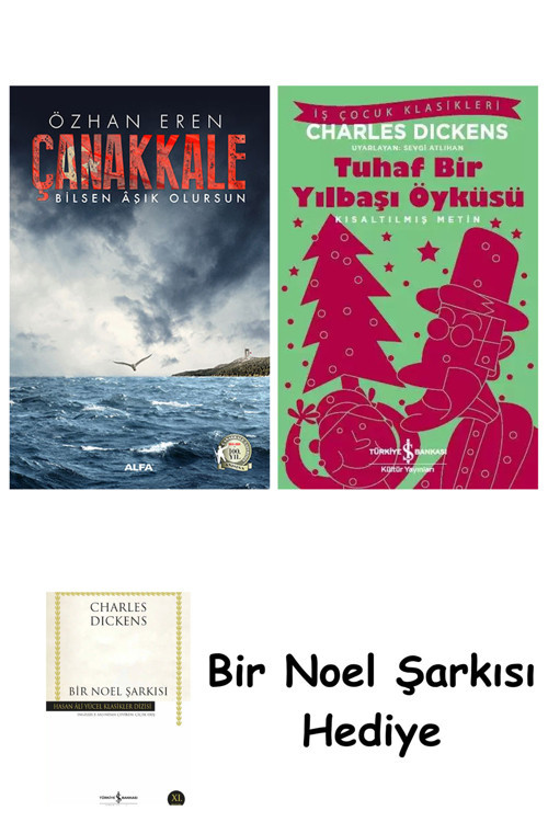 İş Bankası Kültür Yayınları Çanakkale + Tuhaf Bir Yılbaşı Öyküsü + Bir Noel Şarkısı