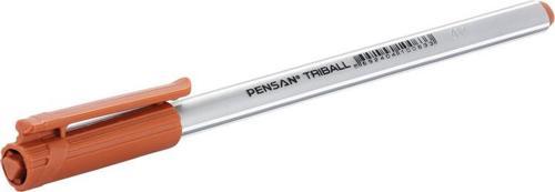 Triball 1mm Üçgen Gövdeli Tükenmez Kalem 12'li Kutu Kahverengi
