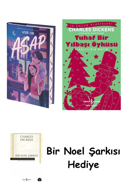 İş Bankası Kültür Yayınları Asap (Ciltli) + Tuhaf Bir Yılbaşı Öyküsü + Bir Noel Şarkısı