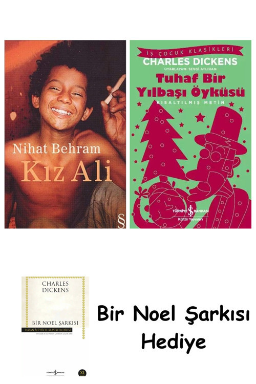 İş Bankası Kültür Yayınları Kız Ali + Tuhaf Bir Yılbaşı Öyküsü + Bir Noel Şarkısı