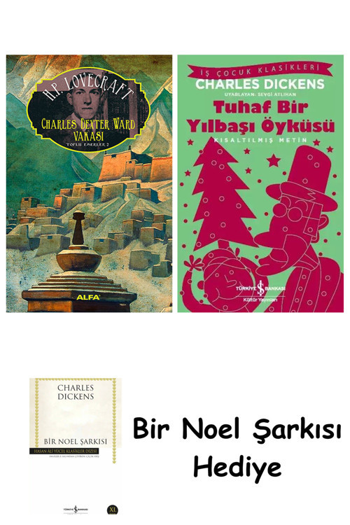 İş Bankası Kültür Yayınları Charles Dexter Ward Vakası + Tuhaf Bir Yılbaşı Öyküsü + Bir Noel Şarkısı