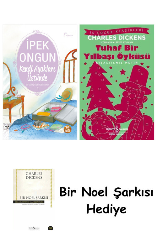 İş Bankası Kültür Yayınları Kendi Ayakları Üstünde + Tuhaf Bir Yılbaşı Öyküsü + Bir Noel Şarkısı