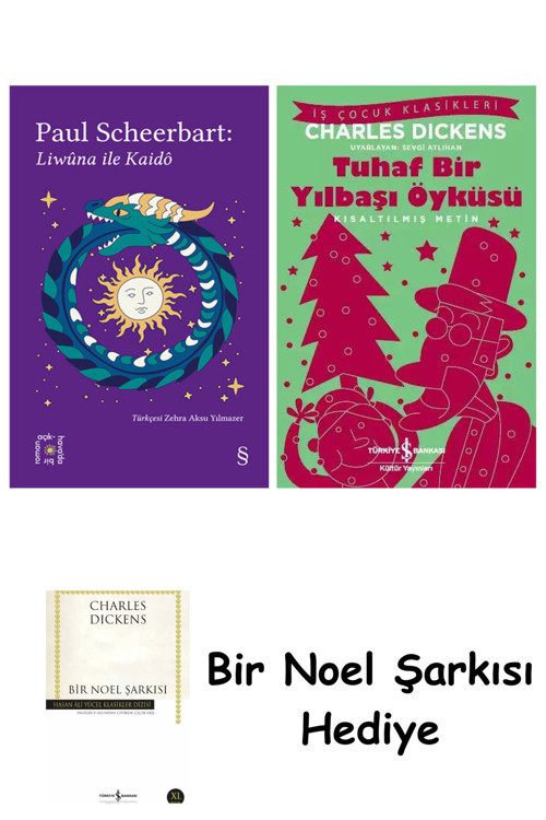 İş Bankası Kültür Yayınları Everest Açıkhava 40 - Liwûna İle Kaidô + Tuhaf Bir Yılbaşı Öyküsü + Bir Noel Şarkısı