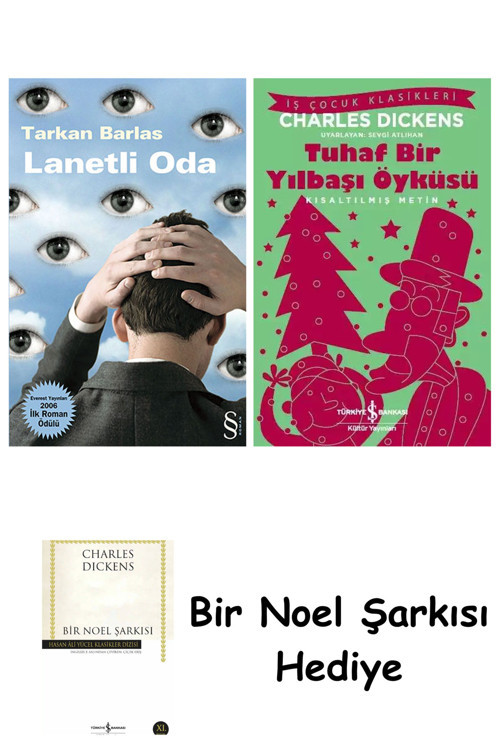İş Bankası Kültür Yayınları Lanetli Oda + Tuhaf Bir Yılbaşı Öyküsü + Bir Noel Şarkısı
