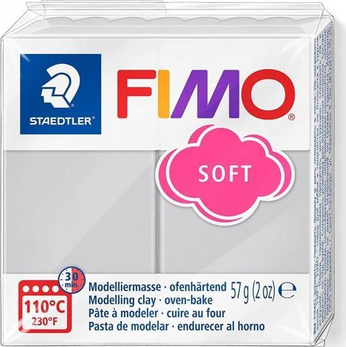 Fimo Polimer Kil 57gr Soft Modelleme Kili Yunus Gri / 8020-80 07
