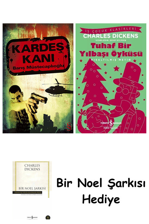 İş Bankası Kültür Yayınları Kardeş Kanı + Tuhaf Bir Yılbaşı Öyküsü + Bir Noel Şarkısı