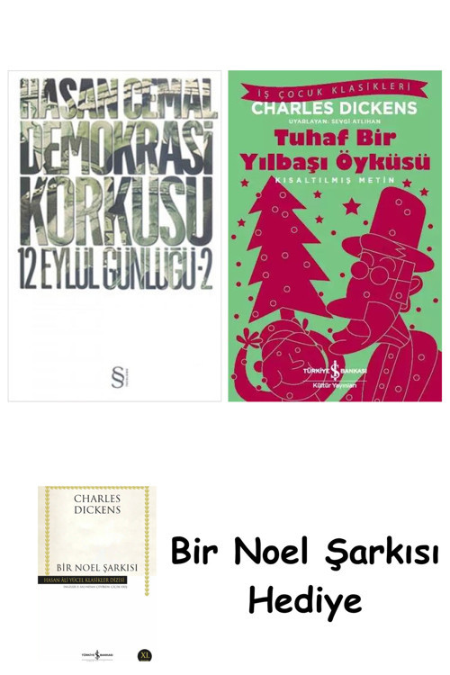 İş Bankası Kültür Yayınları Demokrasi Korkusu + Tuhaf Bir Yılbaşı Öyküsü + Bir Noel Şarkısı