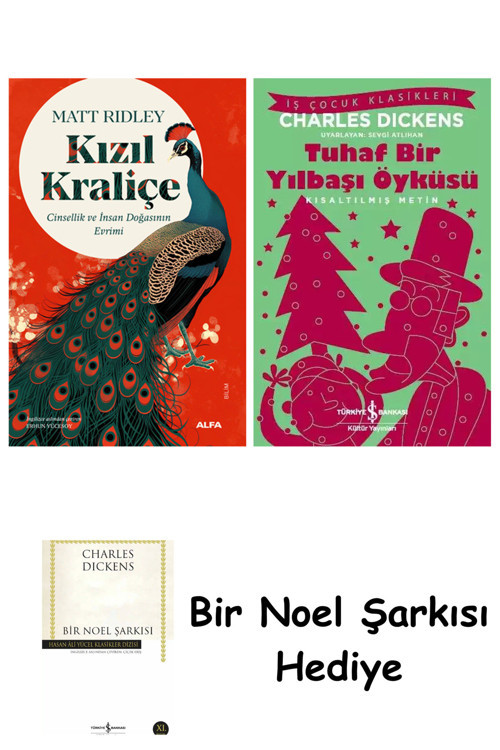 İş Bankası Kültür Yayınları Kızıl Kraliçe + Tuhaf Bir Yılbaşı Öyküsü + Bir Noel Şarkısı