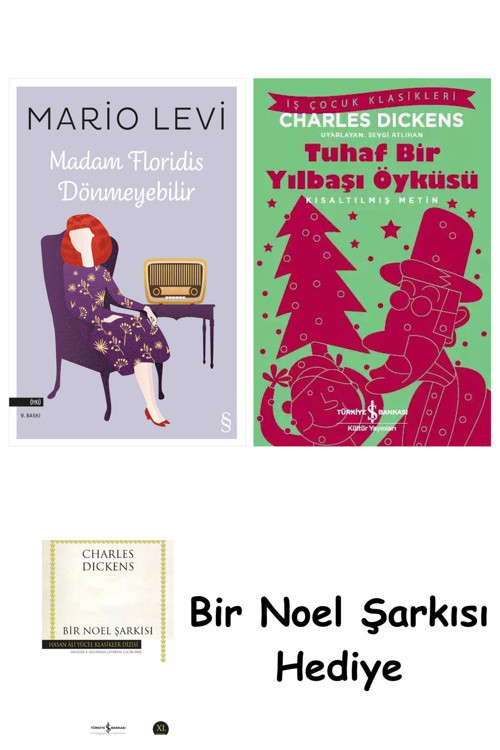 İş Bankası Kültür Yayınları Madam Floridis Dönmeyebilir + Tuhaf Bir Yılbaşı Öyküsü + Bir Noel Şarkısı