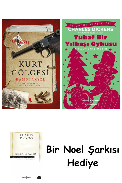 İş Bankası Kültür Yayınları Kurt Gölgesi + Tuhaf Bir Yılbaşı Öyküsü + Bir Noel Şarkısı