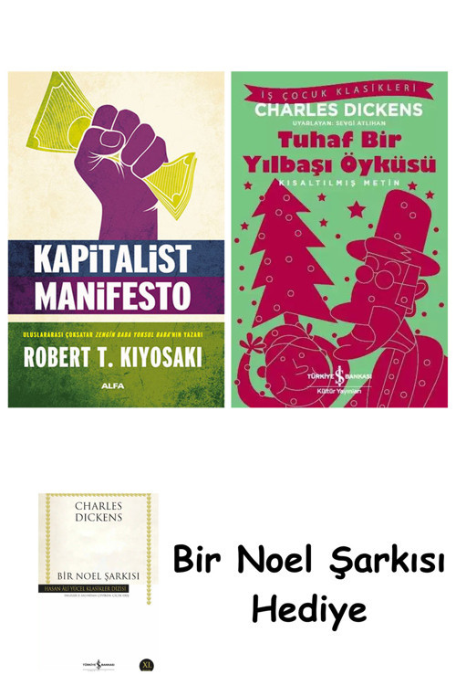 İş Bankası Kültür Yayınları Kapitalist Manifesto + Tuhaf Bir Yılbaşı Öyküsü + Bir Noel Şarkısı