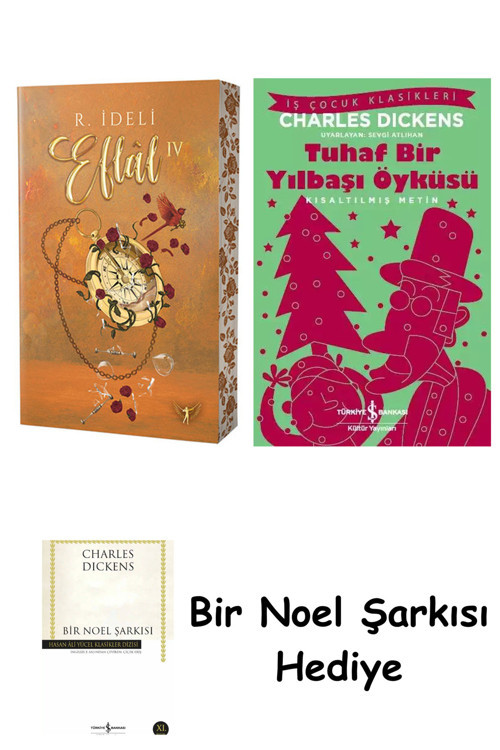 İş Bankası Kültür Yayınları Eflâl 4 + Tuhaf Bir Yılbaşı Öyküsü + Bir Noel Şarkısı