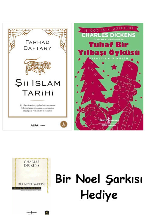 İş Bankası Kültür Yayınları Şii İslam Tarihi + Tuhaf Bir Yılbaşı Öyküsü + Bir Noel Şarkısı