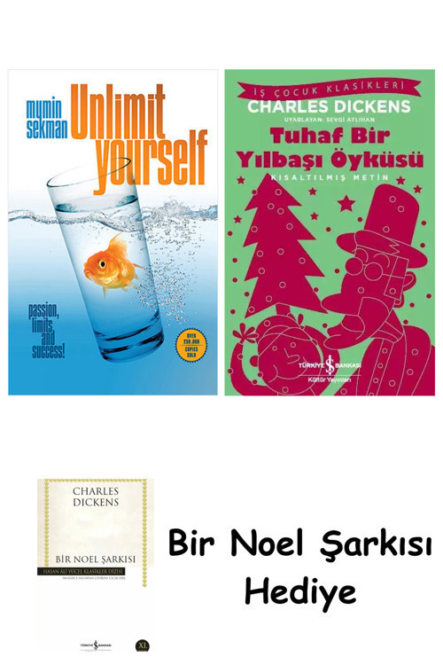 İş Bankası Kültür Yayınları Unlimit Yourself + Tuhaf Bir Yılbaşı Öyküsü + Bir Noel Şarkısı