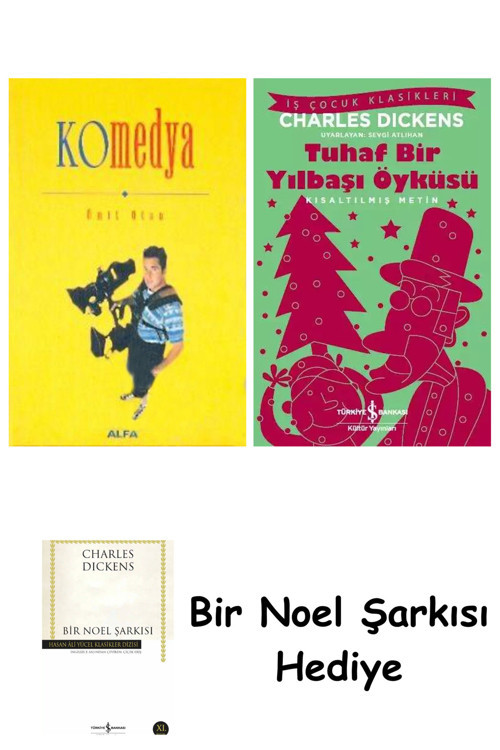 İş Bankası Kültür Yayınları Komedya + Tuhaf Bir Yılbaşı Öyküsü + Bir Noel Şarkısı