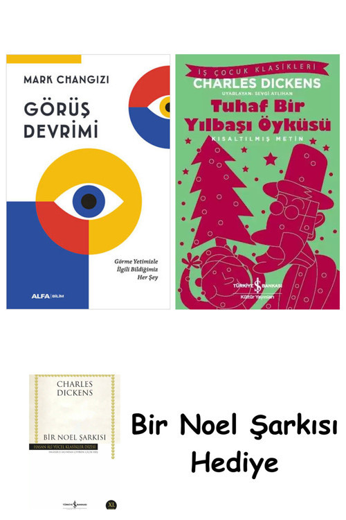 İş Bankası Kültür Yayınları Görüş Devrimi + Tuhaf Bir Yılbaşı Öyküsü + Bir Noel Şarkısı