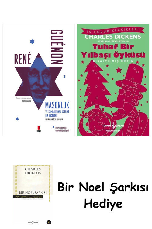 İş Bankası Kültür Yayınları Masonluk + Tuhaf Bir Yılbaşı Öyküsü + Bir Noel Şarkısı