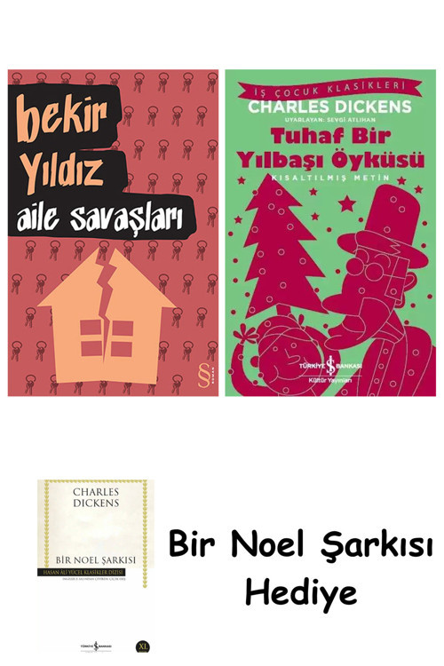 İş Bankası Kültür Yayınları Aile Savaşları + Tuhaf Bir Yılbaşı Öyküsü + Bir Noel Şarkısı