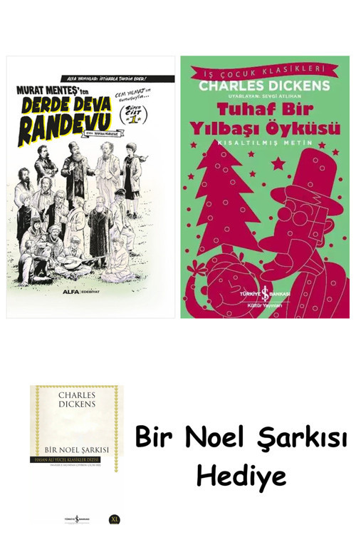 İş Bankası Kültür Yayınları Derde Deva Randevu Süper Cilt-1 (Ciltli) + Tuhaf Bir Yılbaşı Öyküsü + Bir Noel Şarkısı