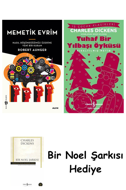 İş Bankası Kültür Yayınları Memetik Evrim + Tuhaf Bir Yılbaşı Öyküsü + Bir Noel Şarkısı