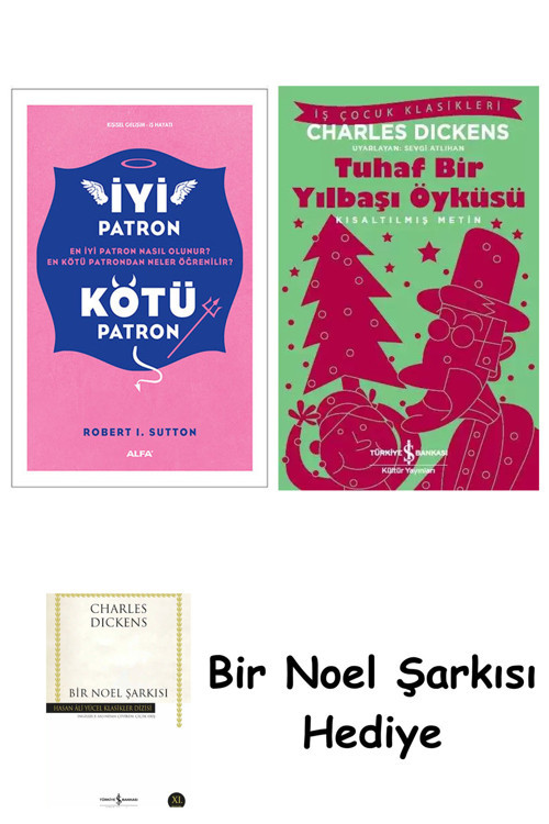 İş Bankası Kültür Yayınları İyi Patron Kötü Patron + Tuhaf Bir Yılbaşı Öyküsü + Bir Noel Şarkısı