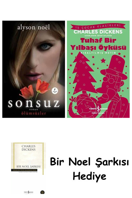 İş Bankası Kültür Yayınları Sonsuz + Tuhaf Bir Yılbaşı Öyküsü + Bir Noel Şarkısı