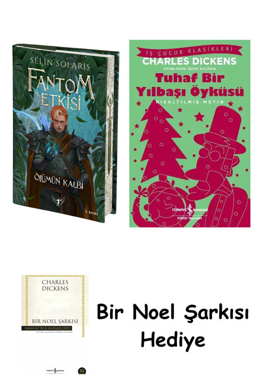 İş Bankası Kültür Yayınları Fantom Etkisi 2 - Ölümün Kalbi (Ciltli) + Tuhaf Bir Yılbaşı Öyküsü + Bir Noel Şarkısı