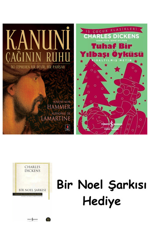 İş Bankası Kültür Yayınları Kanuni Çağının Ruhu + Tuhaf Bir Yılbaşı Öyküsü + Bir Noel Şarkısı
