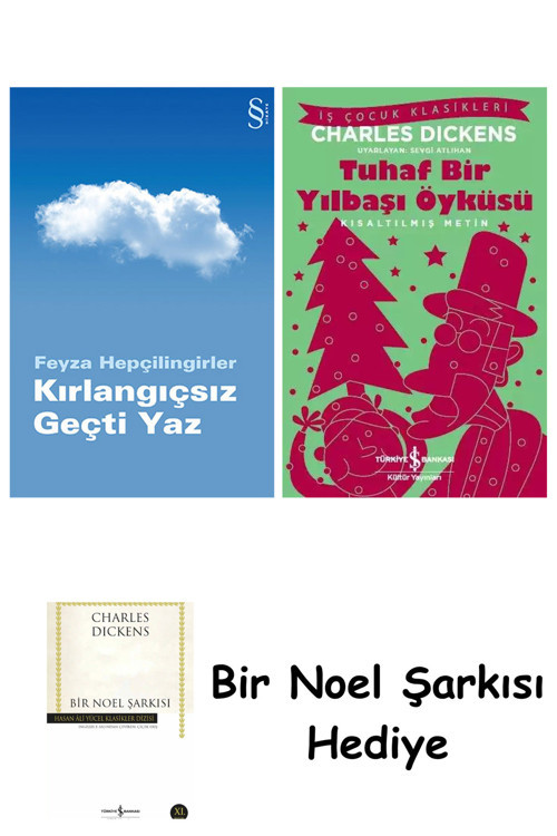 İş Bankası Kültür Yayınları Kırlangıçsız Geçti Yaz + Tuhaf Bir Yılbaşı Öyküsü + Bir Noel Şarkısı