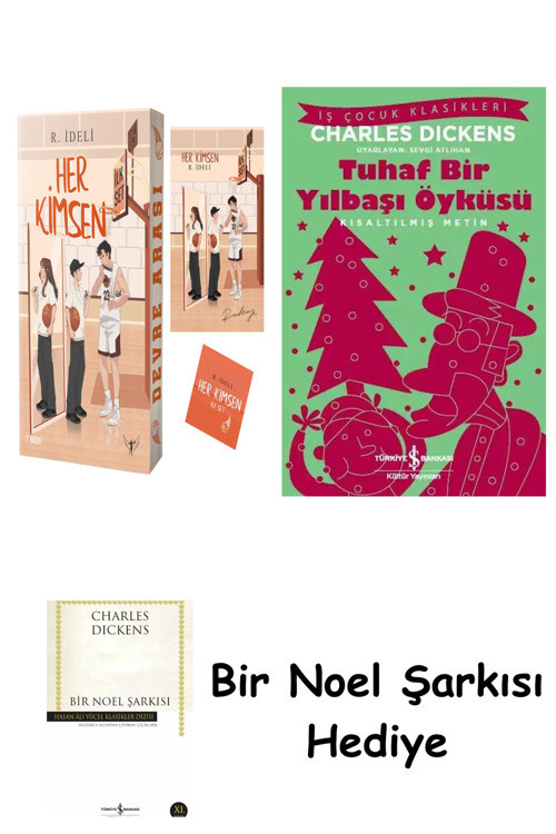 İş Bankası Kültür Yayınları Her Kimsen - İlk Set + Tuhaf Bir Yılbaşı Öyküsü + Bir Noel Şarkısı