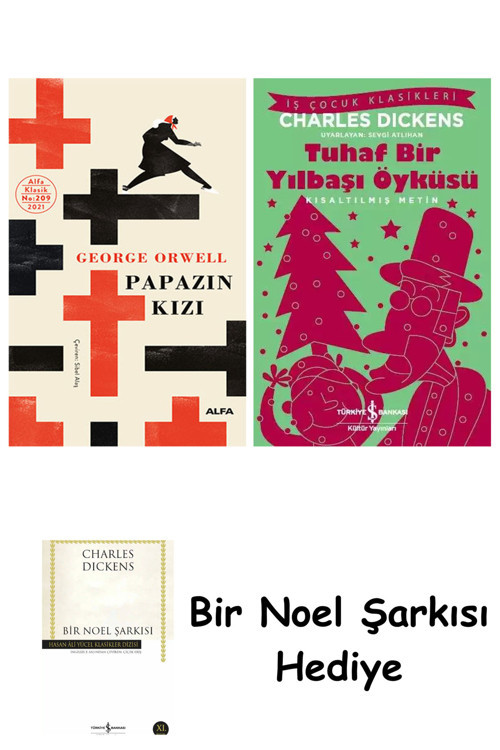 İş Bankası Kültür Yayınları Papazın Kızı ( Ciltli ) + Tuhaf Bir Yılbaşı Öyküsü + Bir Noel Şarkısı