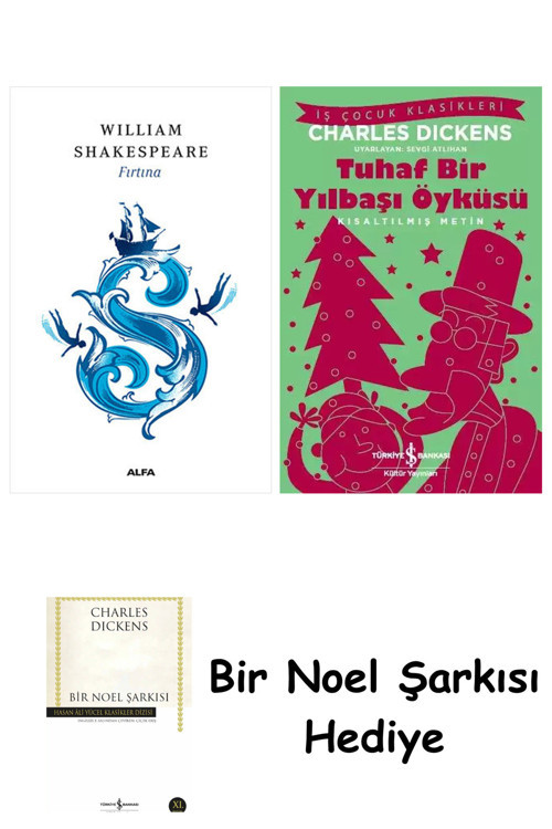 İş Bankası Kültür Yayınları Fırtına + Tuhaf Bir Yılbaşı Öyküsü + Bir Noel Şarkısı