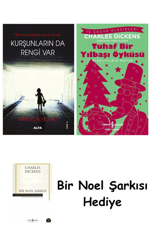 İş Bankası Kültür Yayınları Kurşunların Da Rengi Var + Tuhaf Bir Yılbaşı Öyküsü + Bir Noel Şarkısı