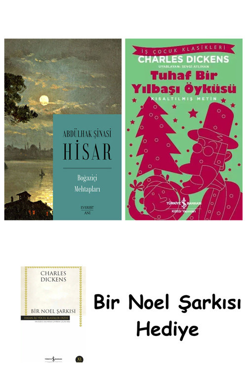 İş Bankası Kültür Yayınları Boğaziçi Mehtapları + Tuhaf Bir Yılbaşı Öyküsü + Bir Noel Şarkısı