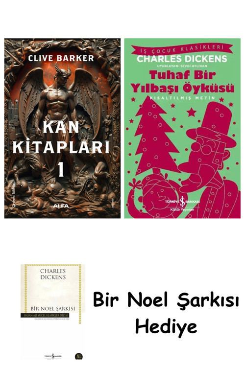 İş Bankası Kültür Yayınları Kan Kitapları 1 + Tuhaf Bir Yılbaşı Öyküsü + Bir Noel Şarkısı
