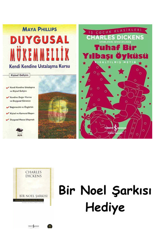 İş Bankası Kültür Yayınları Duygusal Mükemmellik + Tuhaf Bir Yılbaşı Öyküsü + Bir Noel Şarkısı