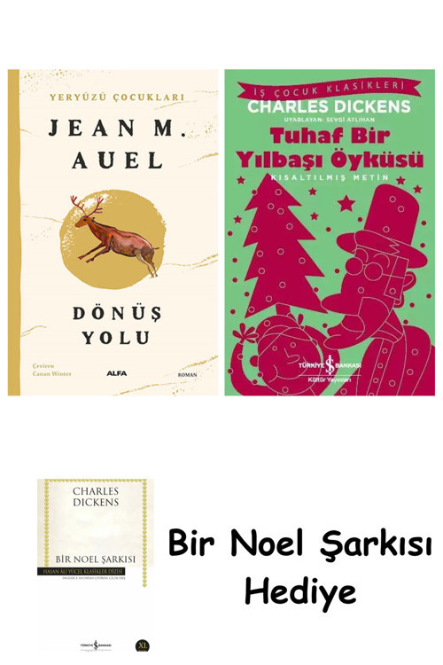 İş Bankası Kültür Yayınları Yeryüzü Çocukları 4 - Dönüş Yolu + Tuhaf Bir Yılbaşı Öyküsü + Bir Noel Şarkısı