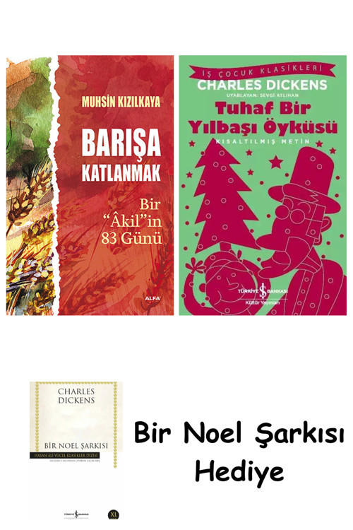 İş Bankası Kültür Yayınları Barışa Katlanmak + Tuhaf Bir Yılbaşı Öyküsü + Bir Noel Şarkısı