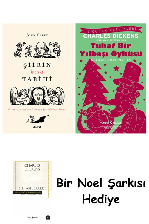 İş Bankası Kültür Yayınları Şiirin Kısa Tarihi + Tuhaf Bir Yılbaşı Öyküsü + Bir Noel Şarkısı