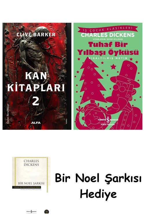 İş Bankası Kültür Yayınları Kan Kitapları 2 + Tuhaf Bir Yılbaşı Öyküsü + Bir Noel Şarkısı