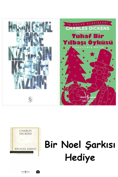 İş Bankası Kültür Yayınları Kimse Kızmasın Kendimi Yazdım + Tuhaf Bir Yılbaşı Öyküsü + Bir Noel Şarkısı