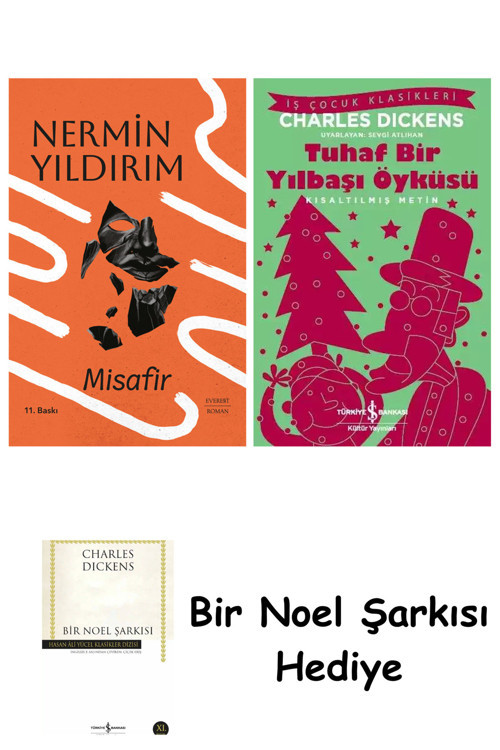 İş Bankası Kültür Yayınları Misafir (Ciltli) + Tuhaf Bir Yılbaşı Öyküsü + Bir Noel Şarkısı
