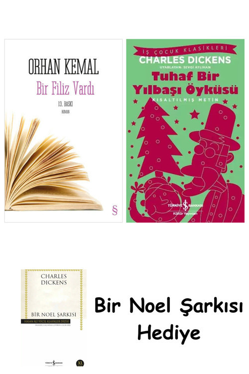 İş Bankası Kültür Yayınları Bir Filiz Vardı + Tuhaf Bir Yılbaşı Öyküsü + Bir Noel Şarkısı