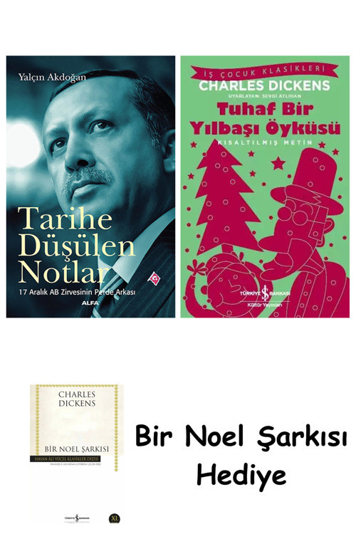 İş Bankası Kültür Yayınları Tarihe Düşülen Notlar + Tuhaf Bir Yılbaşı Öyküsü + Bir Noel Şarkısı