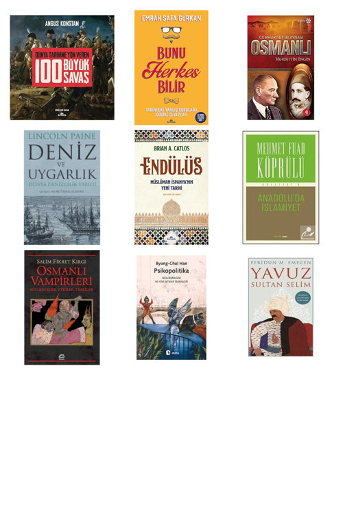 Kapı Yayınları 100 Büyük Savaş (Ciltli): Dünya Tarihine Yön Veren... +8 Tarih Kitabı