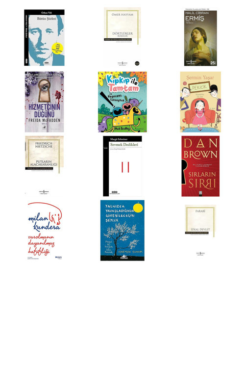 İş Bankası Kültür Yayınları Bütün Şiirleri - Orhan Veli... +11 Kitap