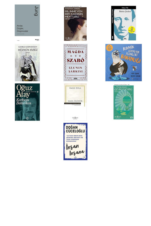 İş Bankası Kültür Yayınları Anılar, Düşler, Düşünceler... +9 Kitap