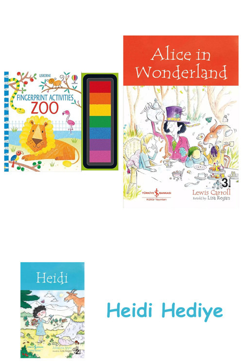 Bloomsbury Fingerprint Activities Zoo + Alice İn Wonderland + Heidi